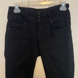 Black high rise jeans